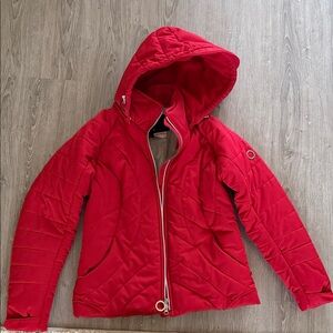 Women's Red Puffer Jacket
